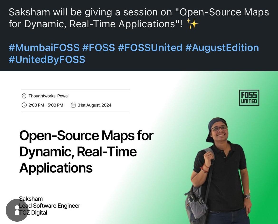 Guest Speaker in FOSS Mumbai